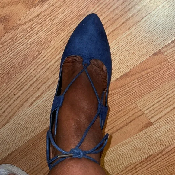 Charles By Charles David Navy Lace-Up wedges shoes - Picture 8 of 11